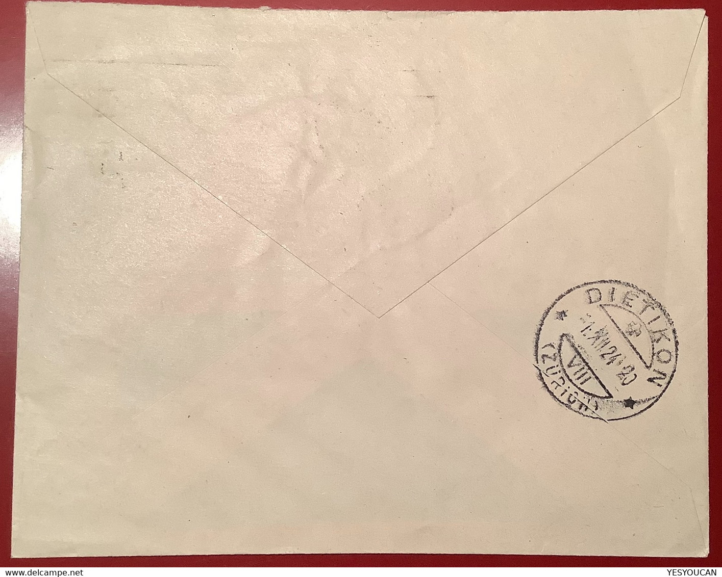 Privatganzsache: SIA SCHMIRGELSCHLEIF INDUSTRIE Umschlag ZÜRICH 1924 Tell 20 Rp Orangerot (Schweiz Automobile Abrasives - Enteros Postales