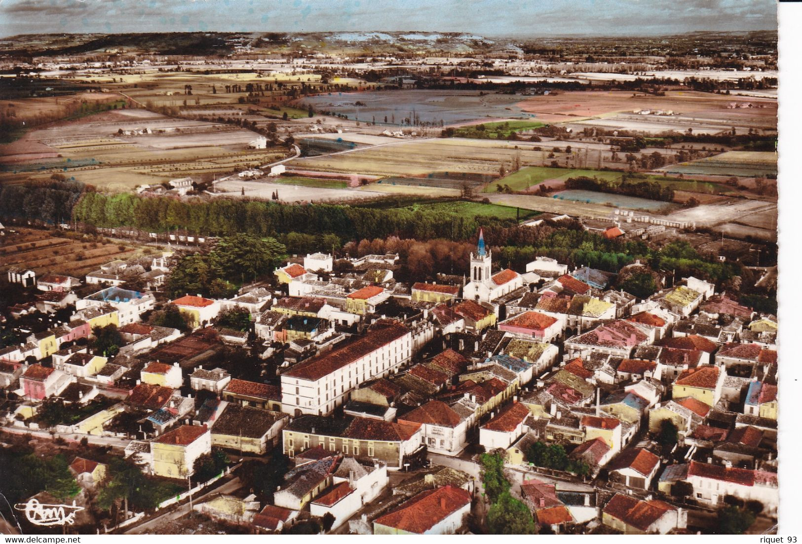 DAMAZAN - Vue Générale Aérienne Et Plaine De La Garonne - Damazan