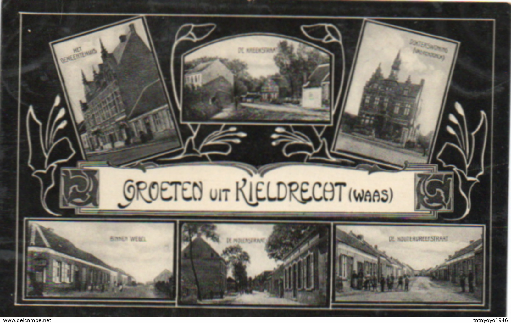 Groeten Uit Kieldrecht (waas) Carte Multivues Voyagé En 1908 - Beveren-Waas