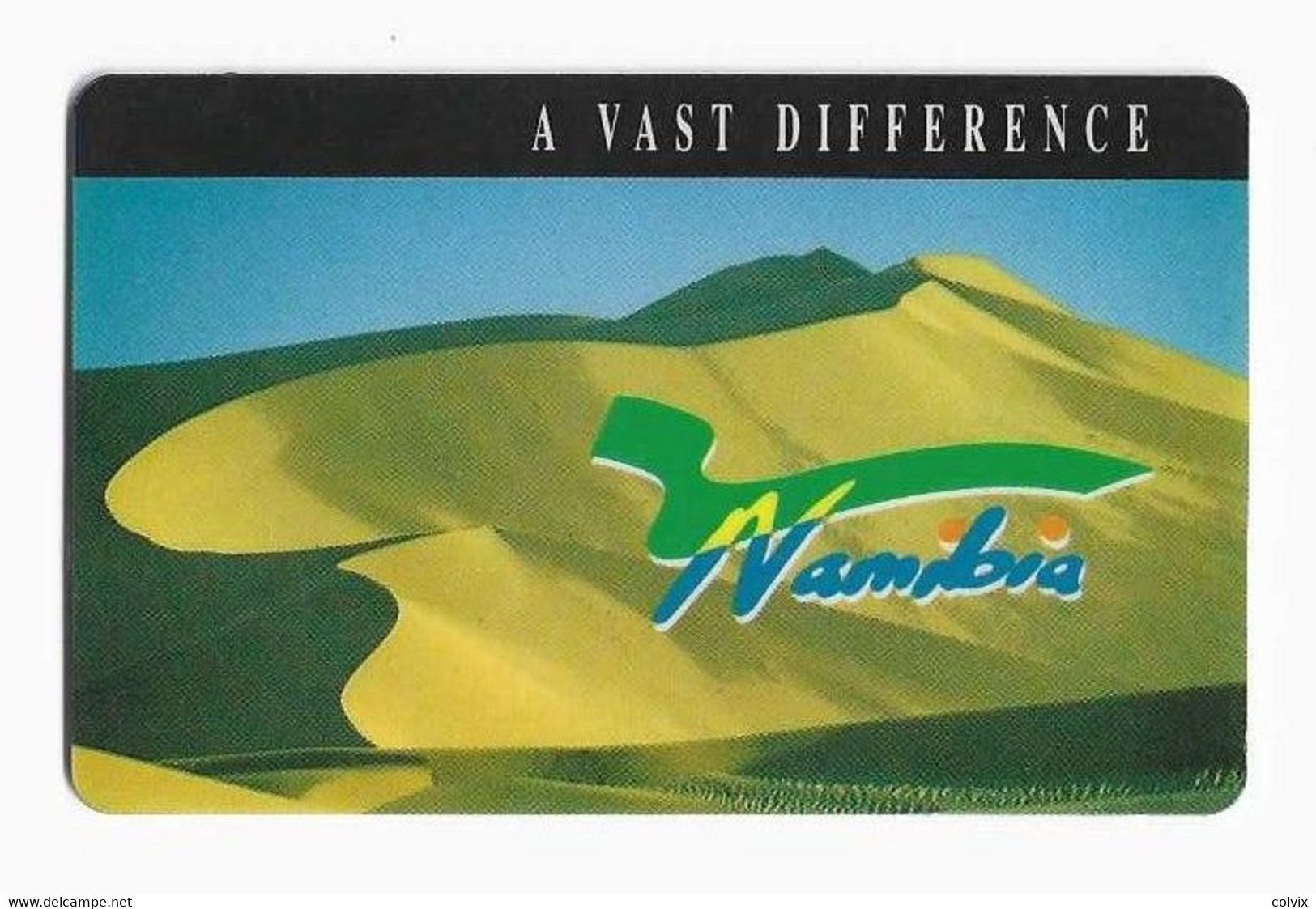 NAMIBIE REF MVCARD NMB-8 N$ 10 DUNES FRONT B Zero Barré - Namibia