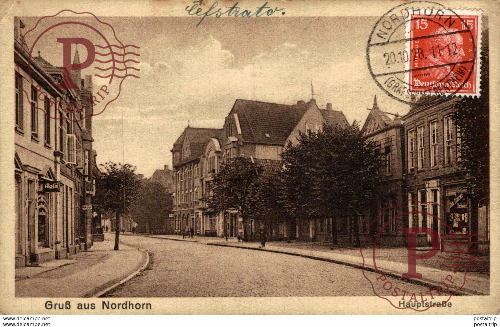 Gruss Aus Nordhorn, Hauptstrasse.  ALEMANIA // GERMANY // DEUTCHLAND. - Nordhorn