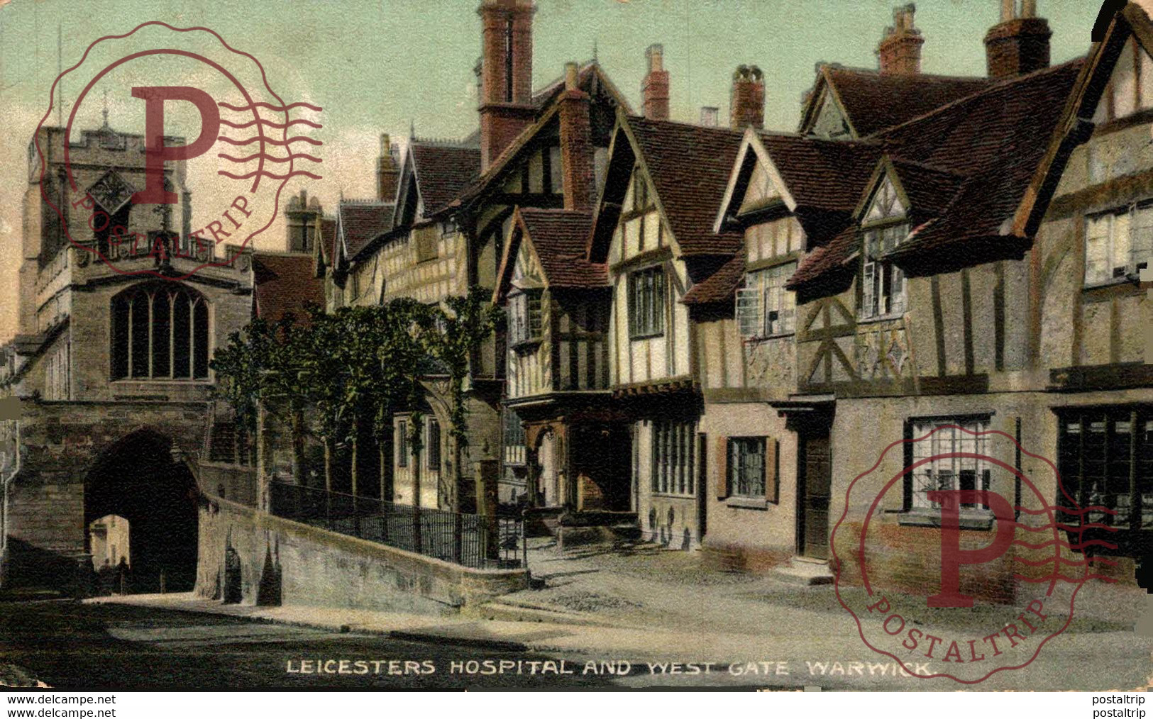 LEICESTERS HOSPITAL AND WEST GATE - WARWICK - Warwick