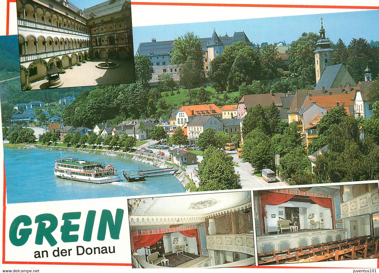 CPSM Grein An Der Donau-Multivues-Beau Timbre     L1647 - Grein