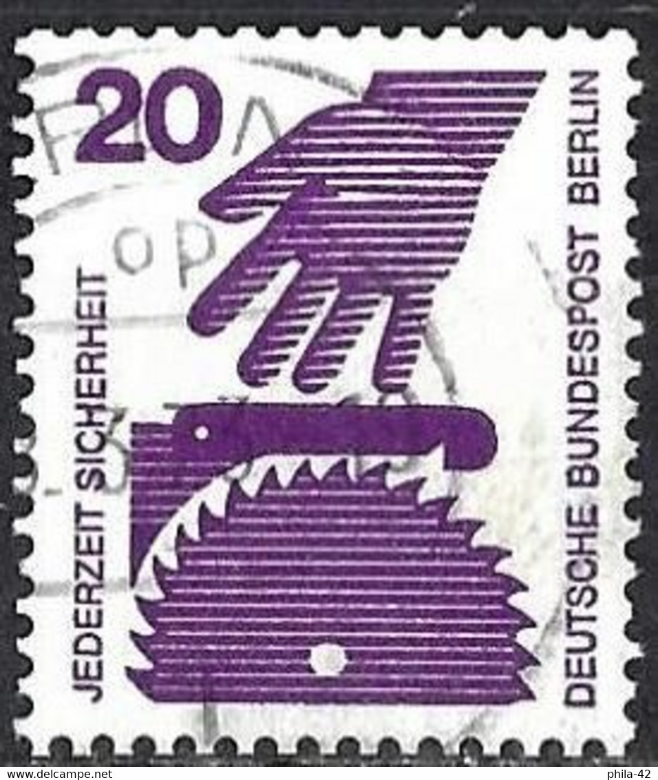 Germany (Berlin) 1972 - Mi 404A - YT 394 ( Prevention Of Accidents At Work ) - Gebraucht