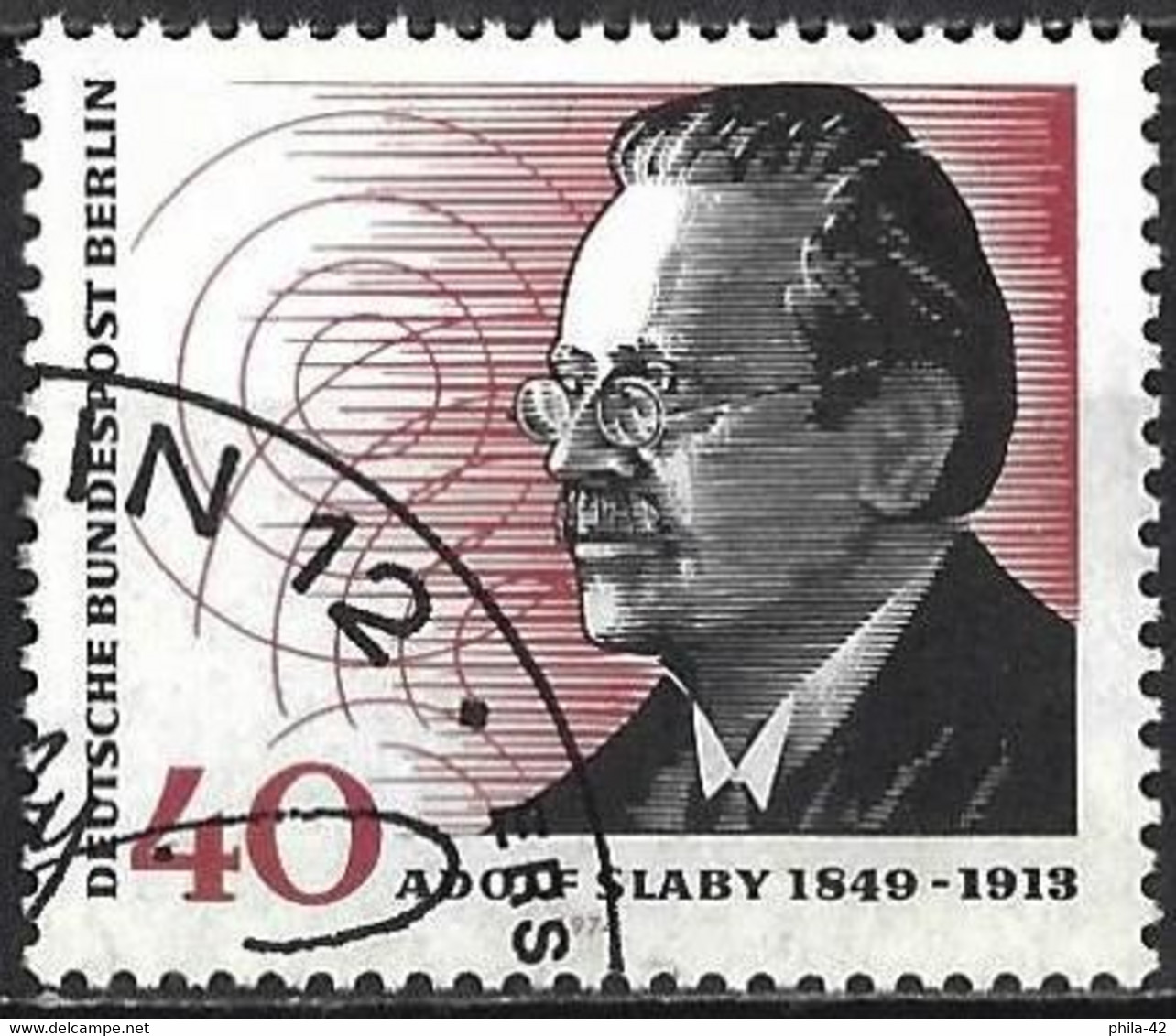 Germany (Berlin) 1974 - Mi 467 - YT 435 ( Adolf Slaby ) - Gebraucht