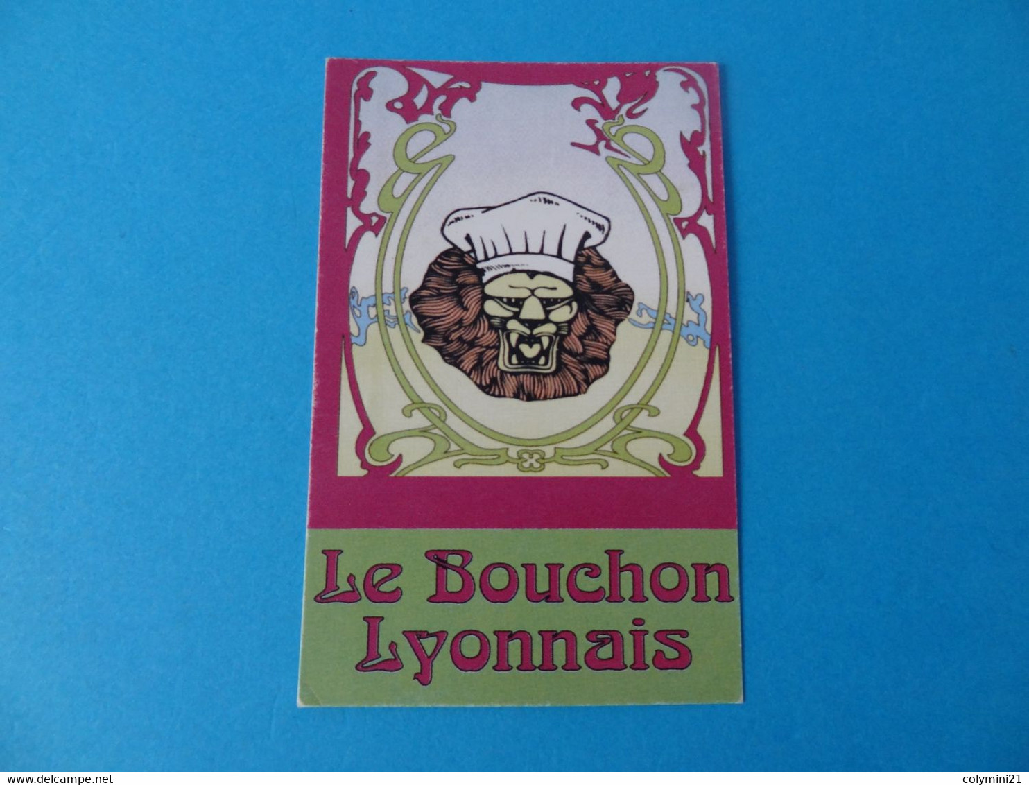 Carte De Visite Le Bouchon Lyonnais 54 Nancy - Cartes De Visite