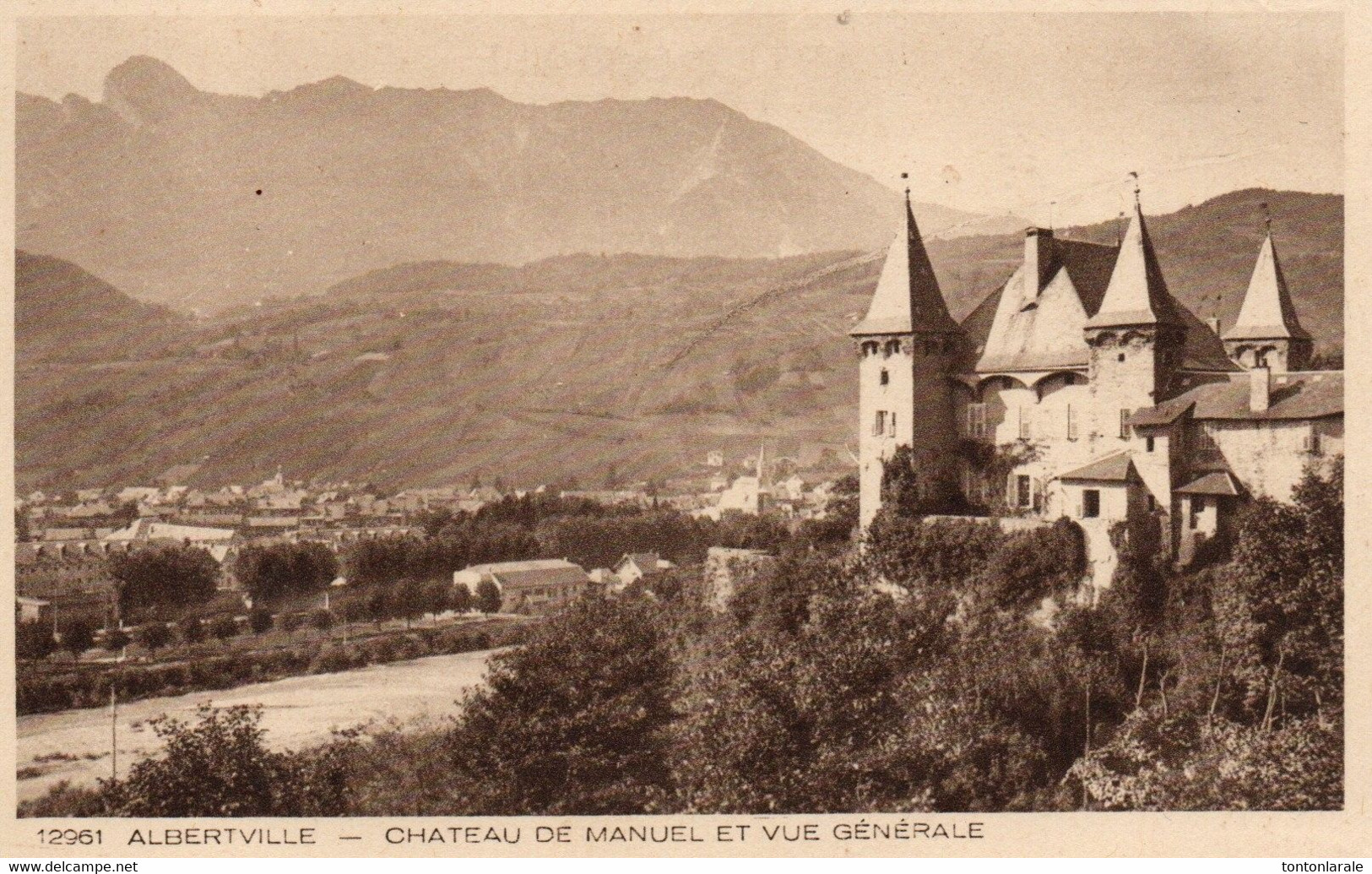 CPA-ALBERVILLE - CHATEAU DE MANUEL ET VUE GENERALE - Albertville