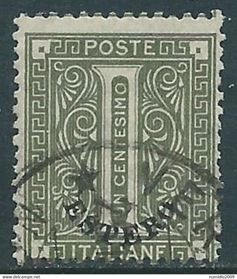 1874 LEVANTE EMISSIONI GENERALI USATO CIFRA 1 CENT - RF16-3 - Emissions Générales