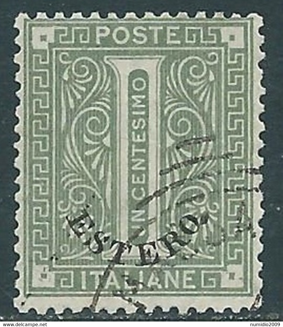 1874 LEVANTE EMISSIONI GENERALI USATO CIFRA 1 CENT - RF16-5 - Emissions Générales