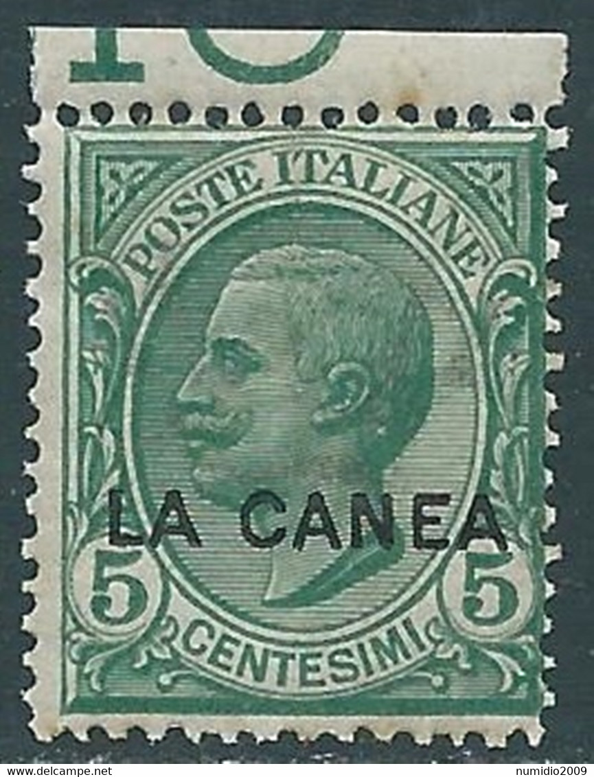 1907-12 LEVANTE LA CANEA EFFIGIE 5 CENT MNH ** - RF42-2 - La Canea