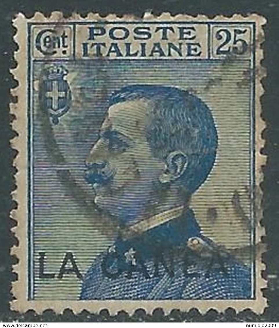 1907-12 LEVANTE LA CANEA USATO EFFIGIE 25 CENT - RF16-8 - La Canea