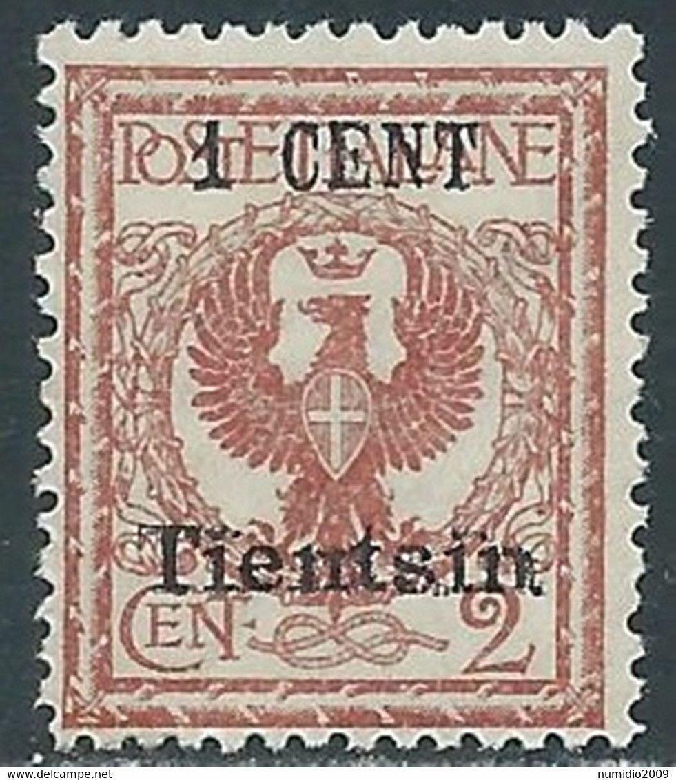 1918-19 CINA TIENTSIN AQUILA 1 SU 2 CENT MNH ** - RF42-3 - Tientsin