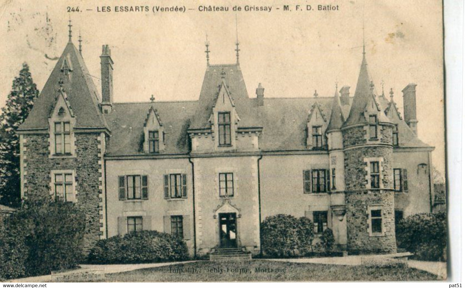 85 - Les Essarts : Château De Grissay - Les Essarts