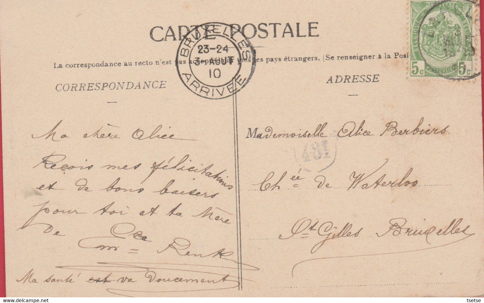 La Hulpe - Château Kuffrath - 1910 / Editeur : Vve G. Batardy ( Voir Verso ) - La Hulpe