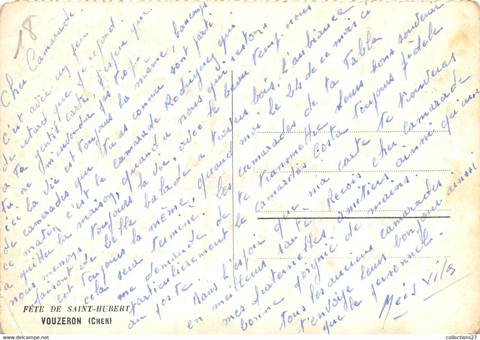 18-VOUZERON- FÊTE DE SAINT-HUBERT - Vouzeron