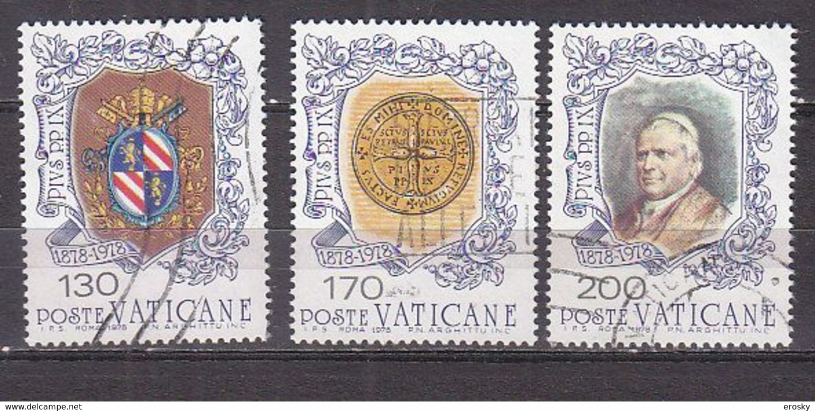 Z1882 - VATICANO SASSONE N°635/37 - VATICAN Yv N°653/55 - Used Stamps