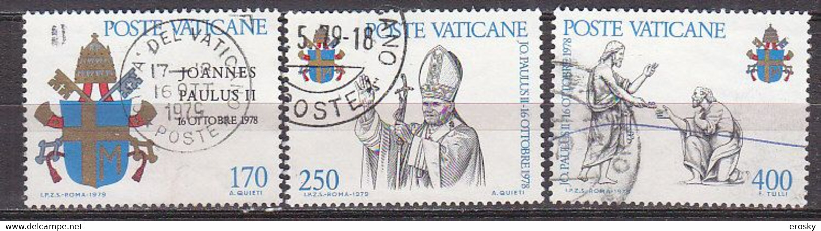 Z1888 - VATICANO SASSONE N°648/50 - VATICAN Yv N°666/68 - Oblitérés