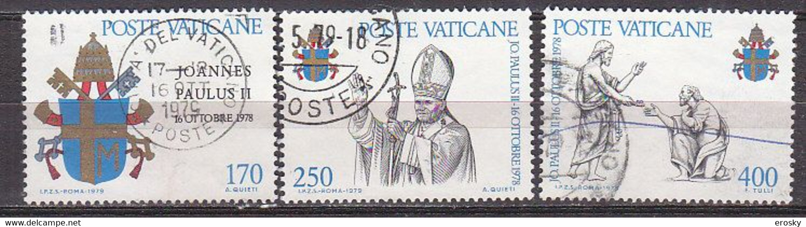 Z1888 - VATICANO SASSONE N°648/50 - VATICAN Yv N°666/68 - Used Stamps