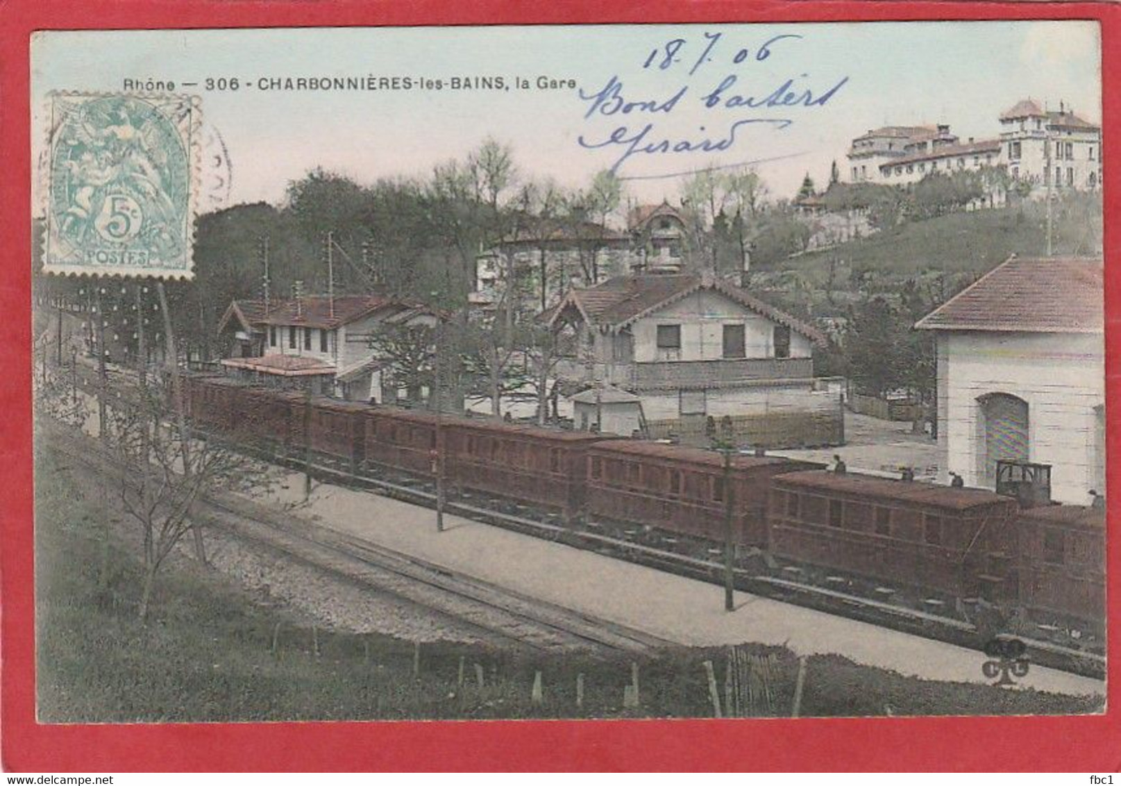 Rhône - Charbonnières Les Bains -La Gare - Train - Charbonniere Les Bains