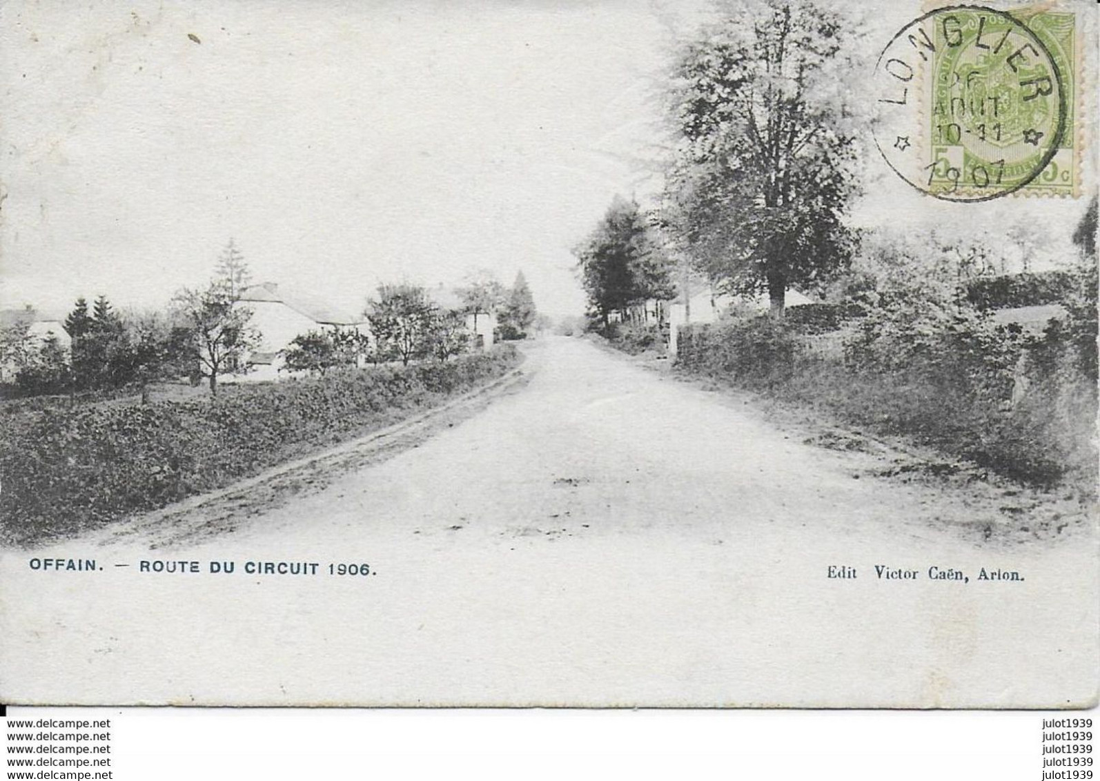 OFFAING ..-- CIRCUIT Des ARDENNES 1906 . 1907 Vers PARIS ( Melle S. LAMBERT ) . Voir Verso . - Neufchâteau