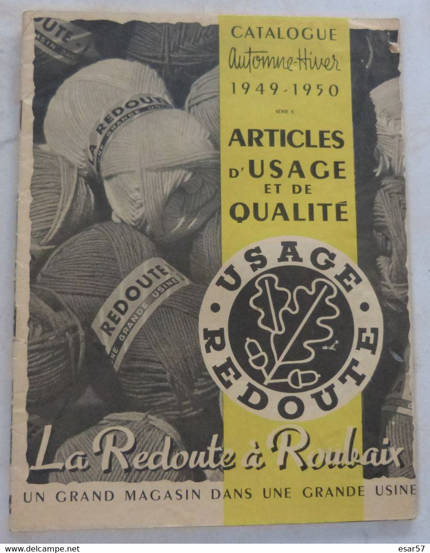 Catalogue. LA REDOUTE A ROUBAIX : AUTOMNE-HIVER 1949-1950. - Moda