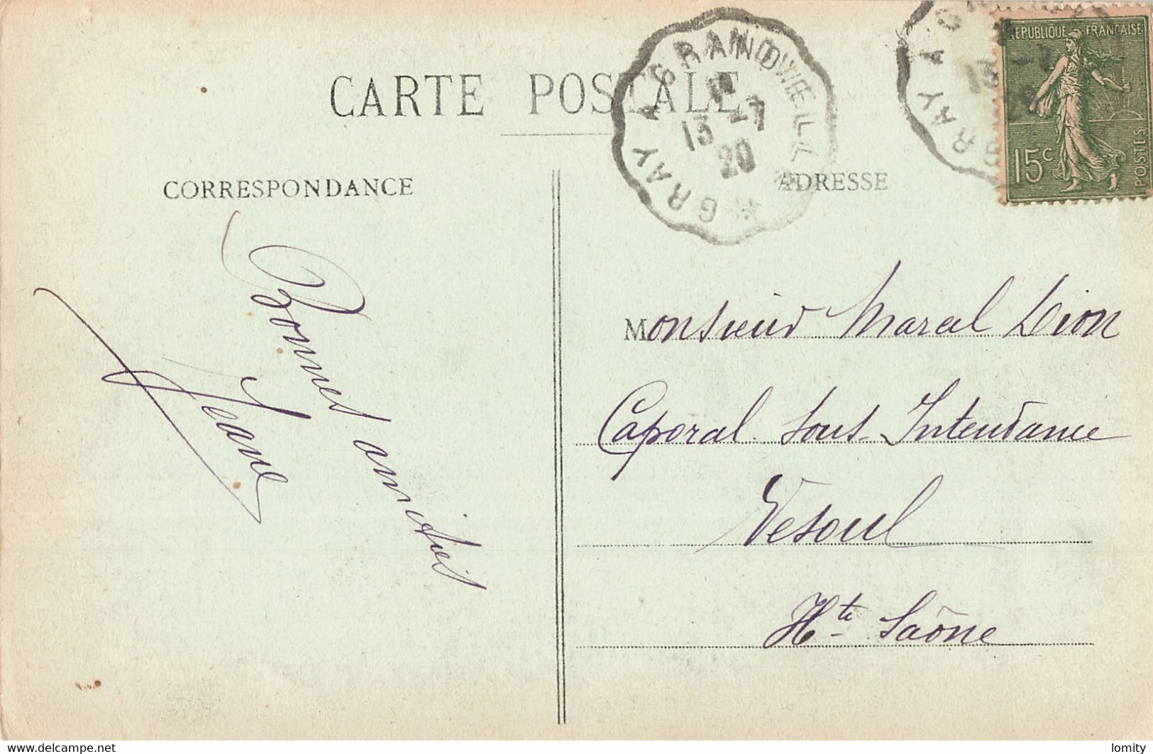 70 Gy Vue Générale Prise De La Perriere CPA Cachet 1920 - Gy