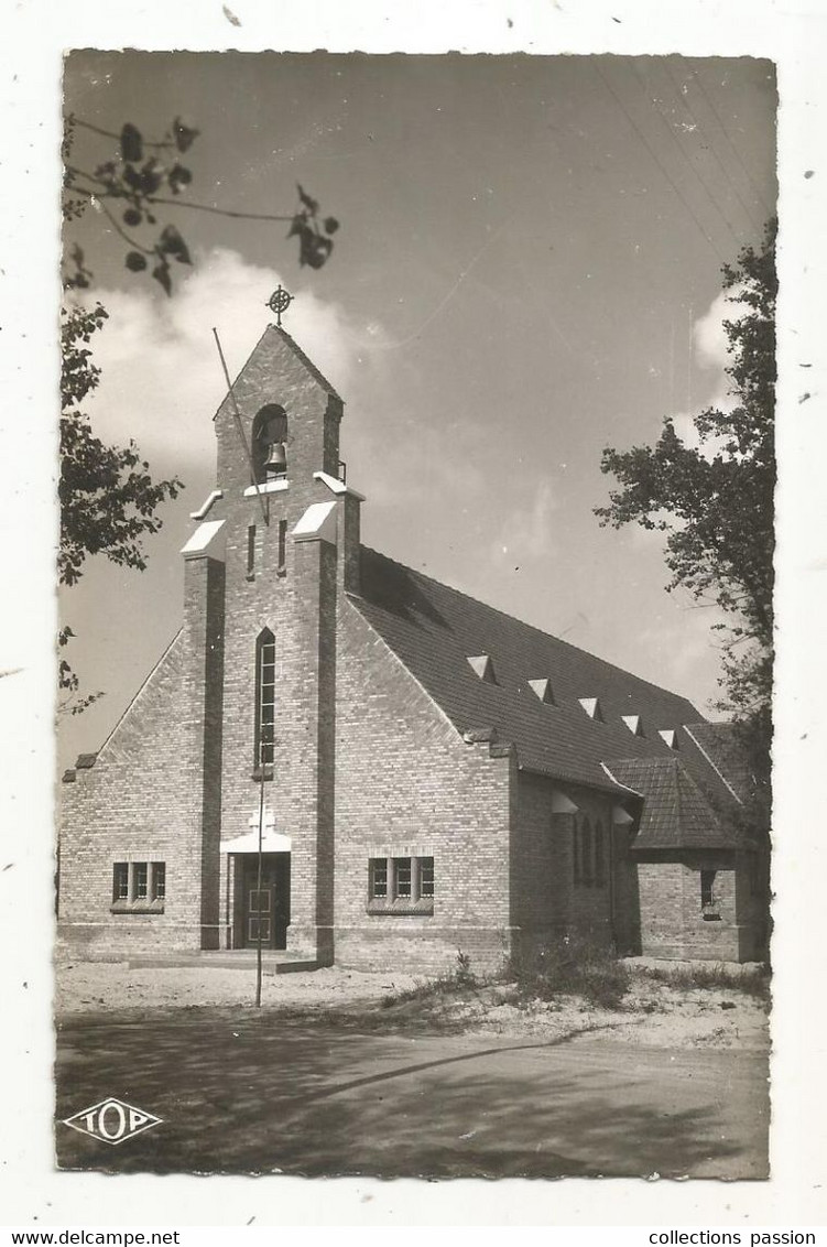 Cp, 59, BRAY-DUNES-PLAGE , L'église Du SACRE COEUR , Vierge - Bray-Dunes