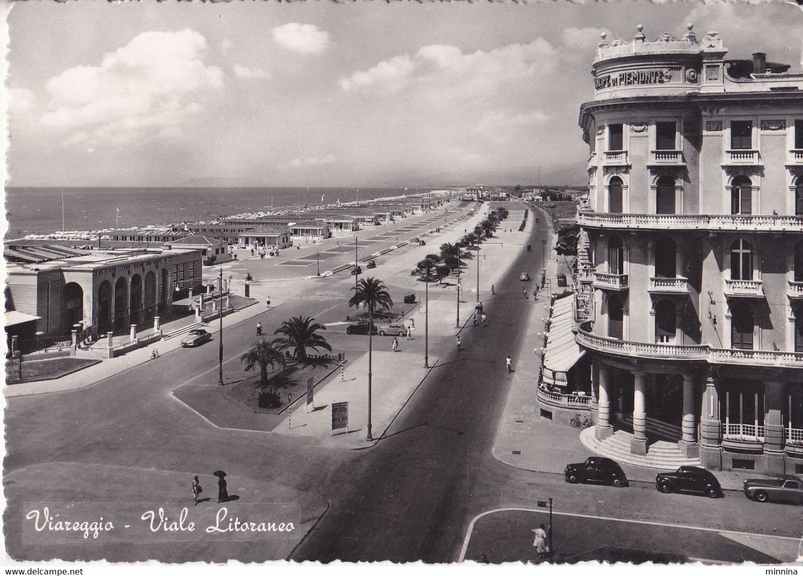 Viareggio - Viale Litoraneo - Animata - Auto D'epoca - 1950 - Viareggio