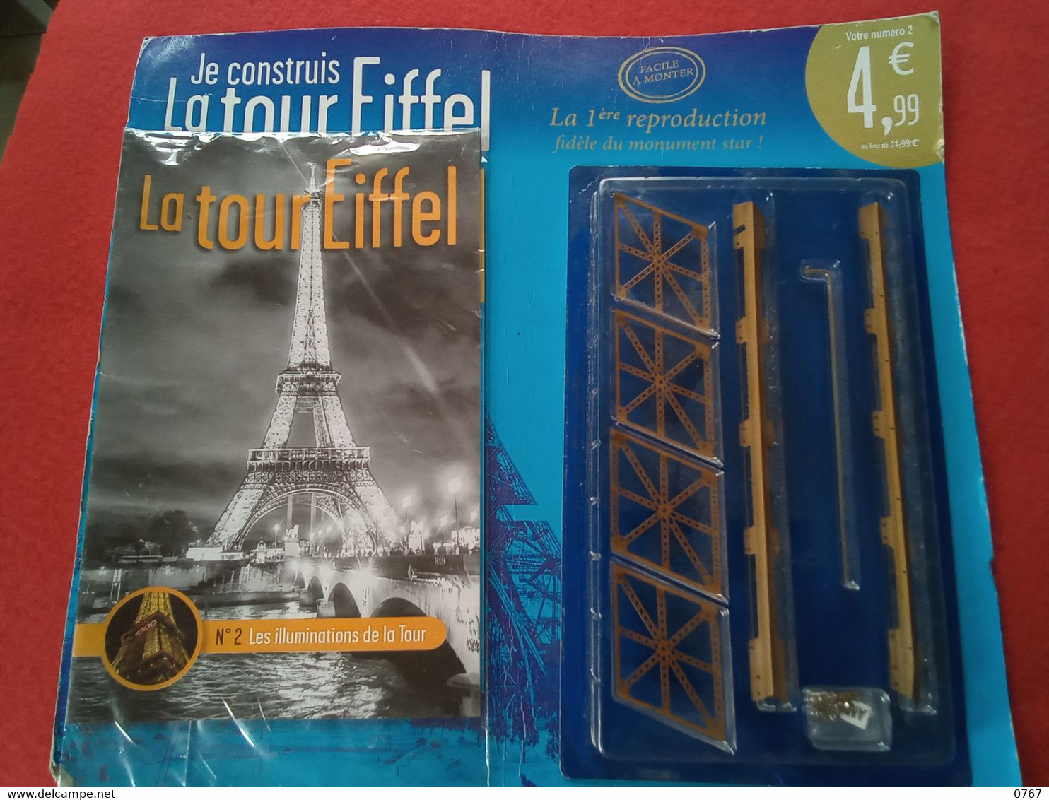 " Je Construis La Tour Eiffel " Numéro 2 /100 Plus Pièce De La Maquette 1,20m Metal Lumineuse (bazarcollect28) - Non Classificati