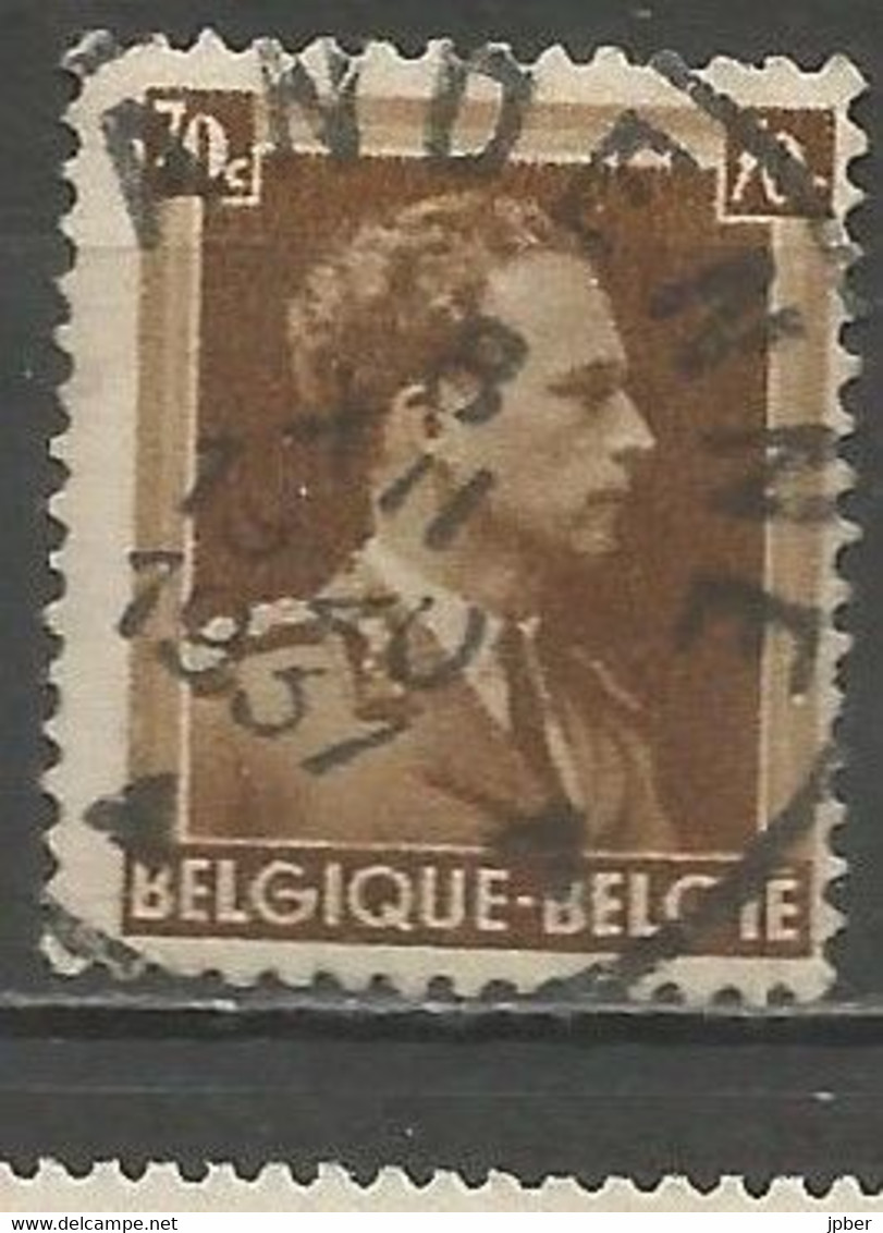 Belgique - Léopold III Col Ouvert N°427 - Obl. ANDENNE 8/12/1937 - 1936-1957 Col Ouvert