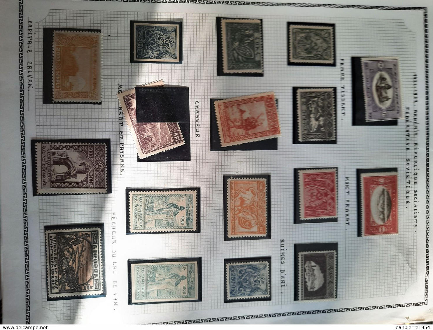 Album De Timbres Du Monde Obliteres Sur Feuille Avec Des Timbres Des Colonies Française - Colecciones (en álbumes)