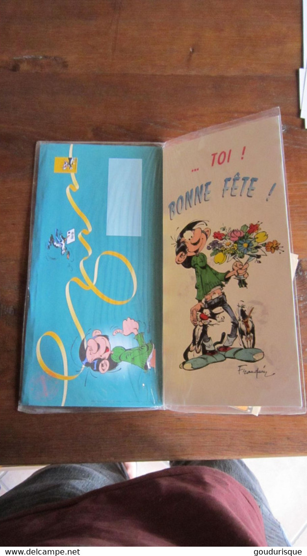 GRANDE CARTE POSTALE   GASTON AVEC ENVELOPPE  TOI BONNE FETE - Gaston