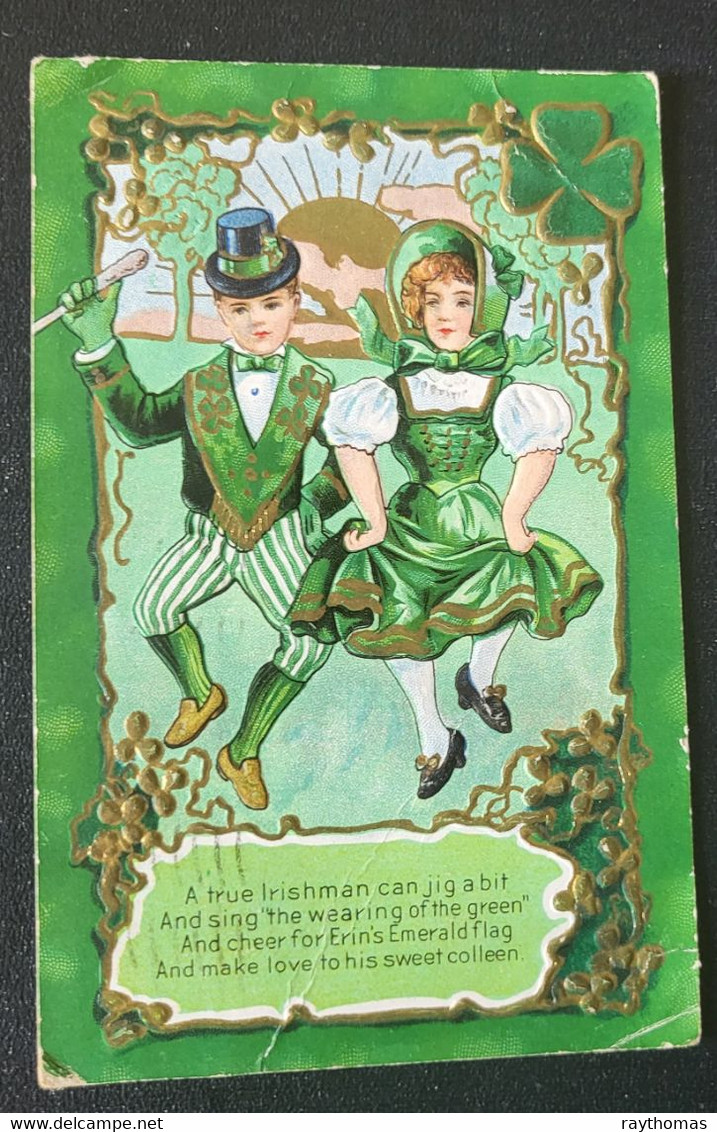 PAIR OF EARLY C20 VERY PRETTY ST PATRICK'S DAY POSTCARD - Saint-Patrick's Day