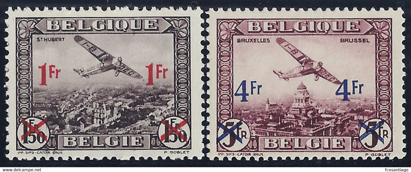 BELGICA 1935 - Yvert #A6/7 - MLH * - 1929-1941 Gran Montenez