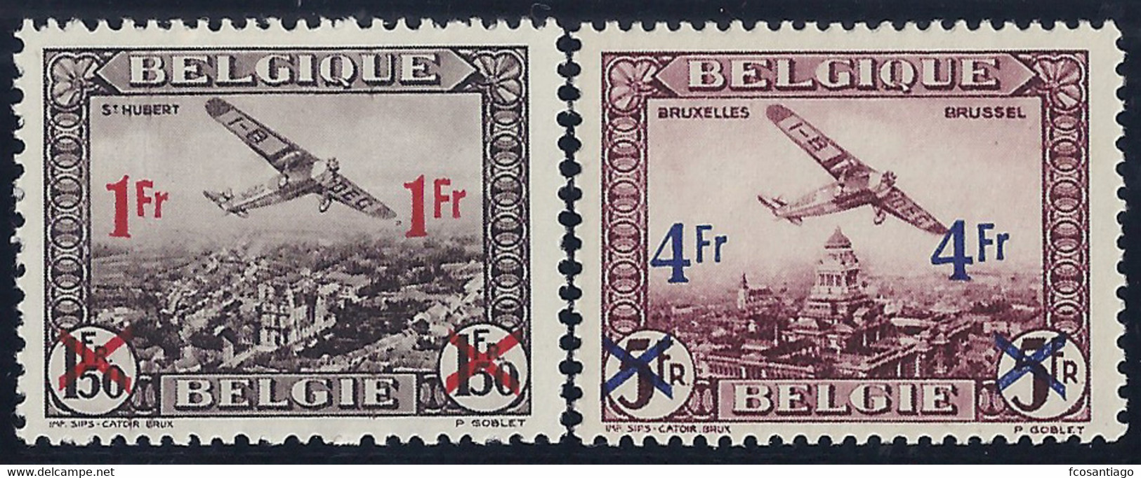 BELGICA 1935 - Yvert #A6/7 - MLH * - 1929-1941 Groot Montenez