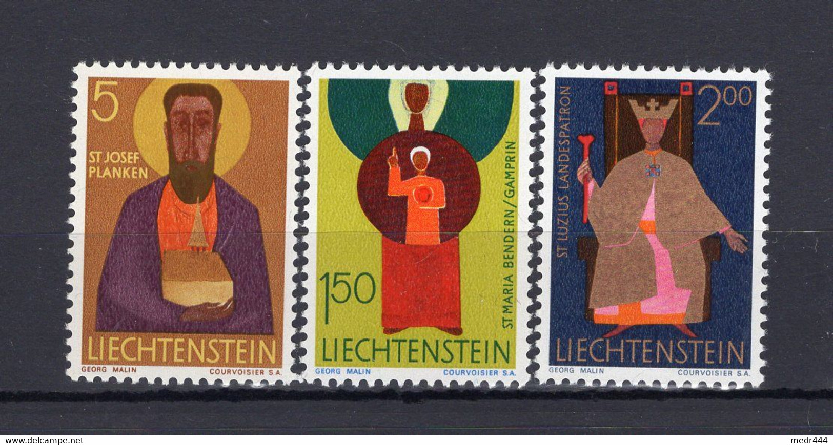 Liechtenstein 1968 - Saints - Stamps 3v - Complete Set - MNH** - Excellent Quality - Superb** - Storia Postale