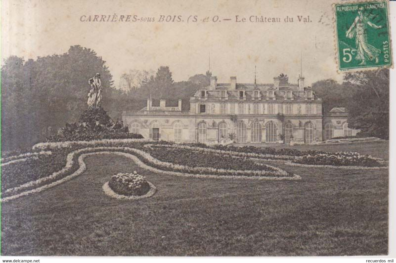 Carrieres Sous Bois Le Chateau Du Val   1911 - Carrieres Sous Poissy