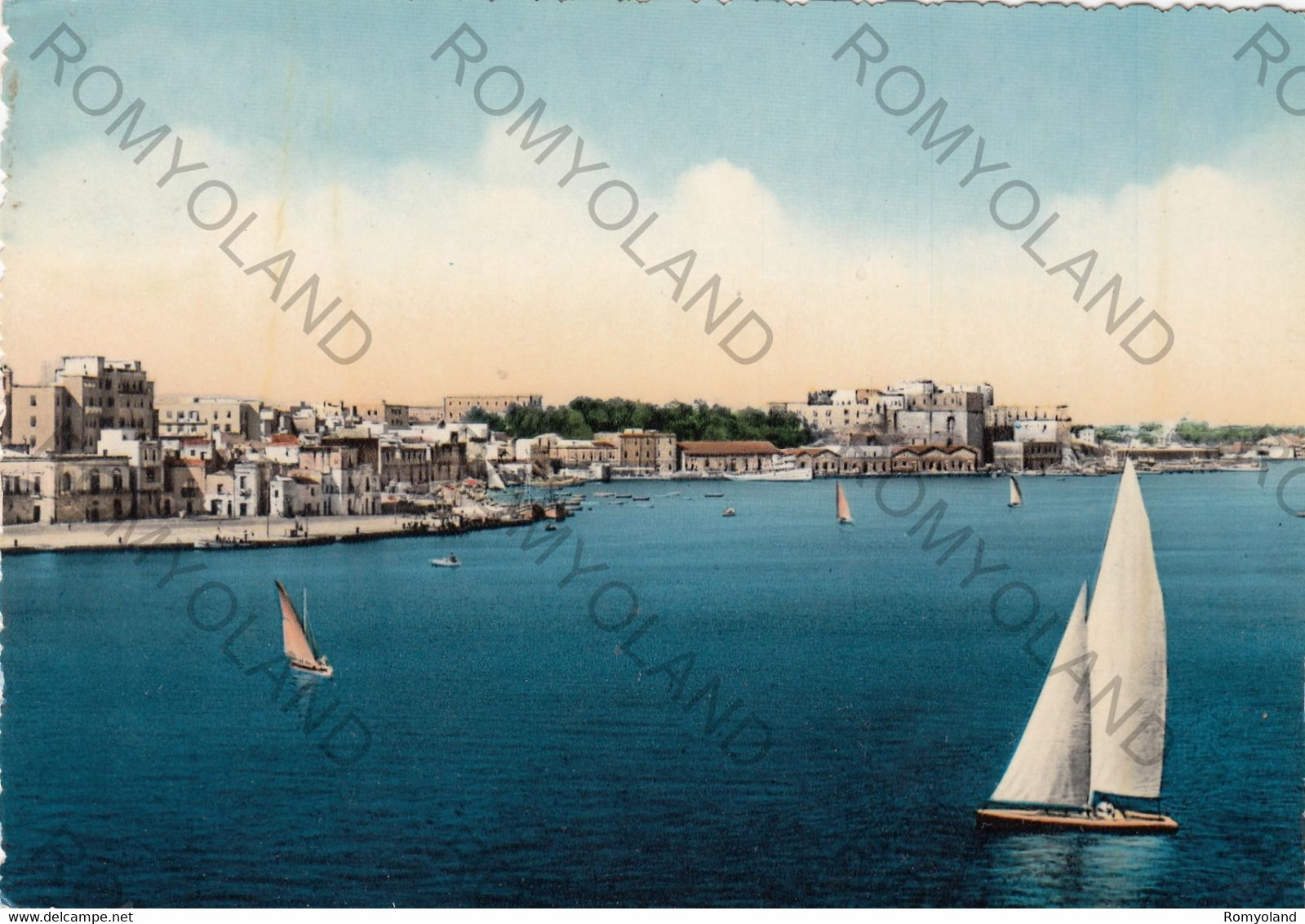 CARTOLINA  BRINDISI,PUGLIA,PANORAMA,PORTO,MARE,SOLE,VACANZA,ESTATE,SPIAGGIA,LUNGOMARE,BELLA ITALIA,VIAGGIATA 1959 - Brindisi