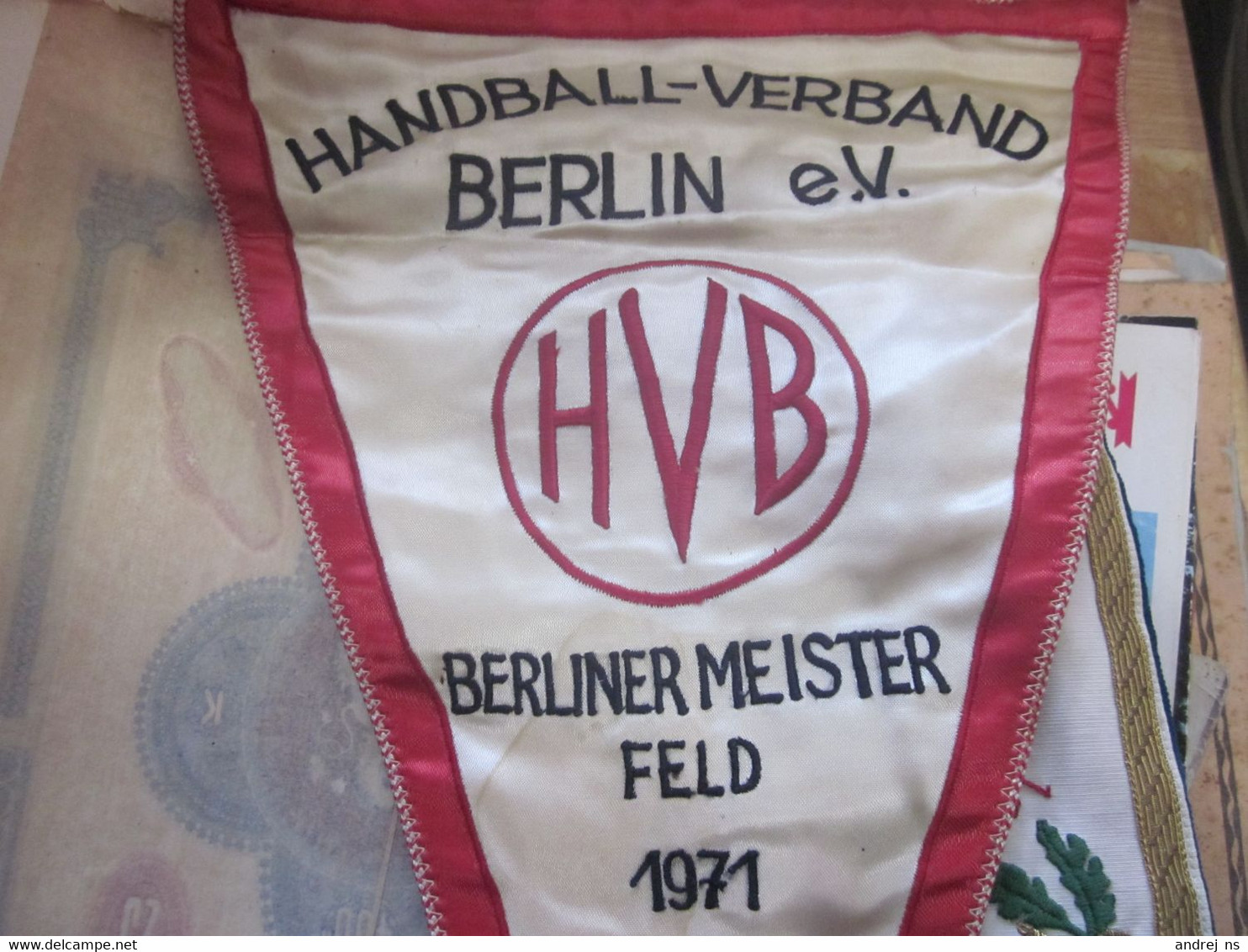 Flags Handball - Verband Berlin E V H V B Berliner Meister Feld 1971 Big - Handbal