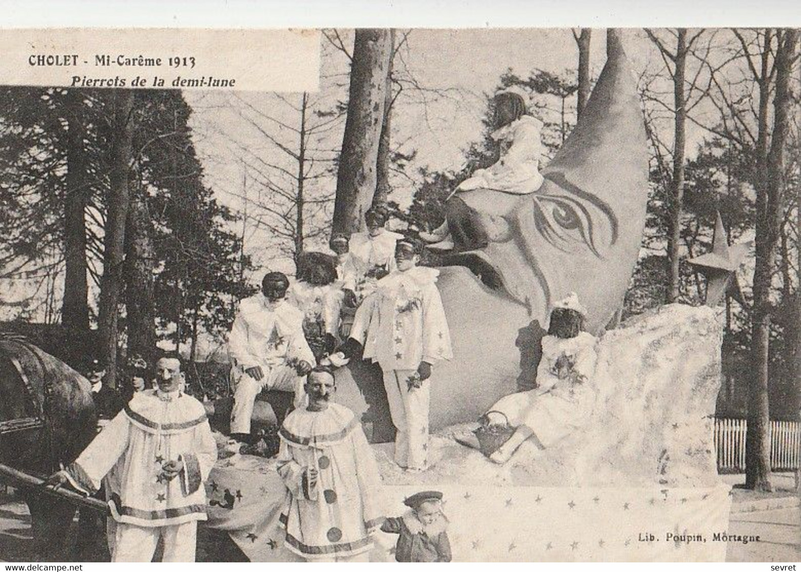 CHOLET. -  Mi-Carême 1913 - Pierrots De La Demi-lune - Cholet