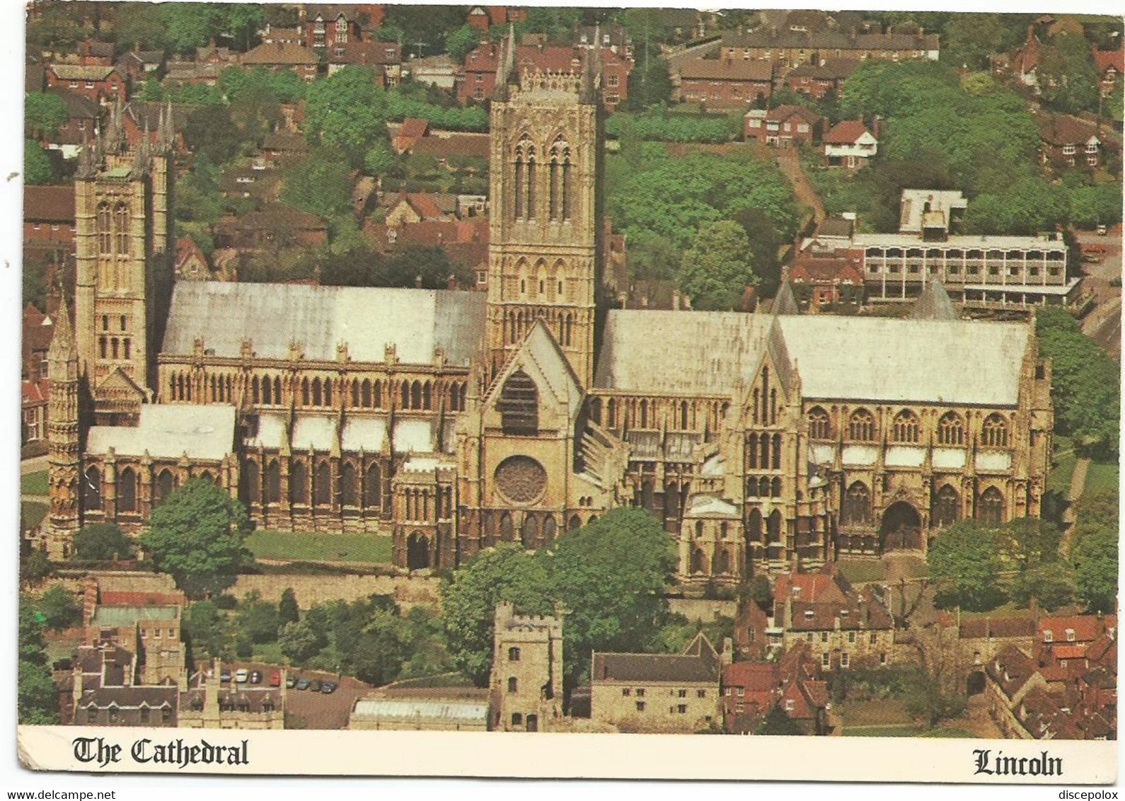 AB6181 Lincoln - Cathedral - Aerial View Vue Aerienne Vista Aerea / Viaggiata 1981 - Lincoln