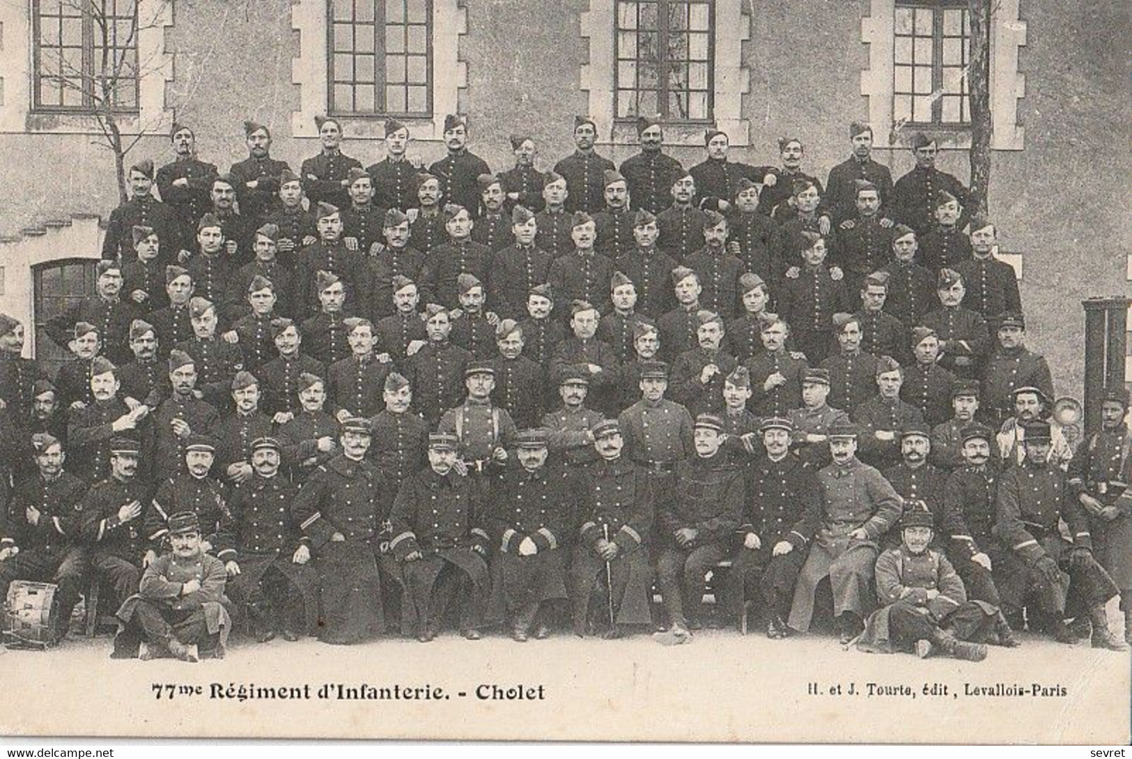 CHOLET. - 77è Régiment D'Infanterie. Cliché Pas Courant - Cholet