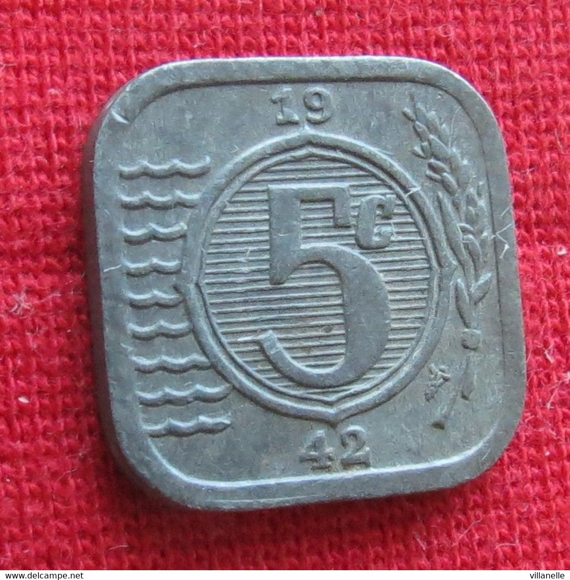 Netherlands 5 Cents 1942 KM# 172 Lt 589 *VT Holanda Hollande Nederland Pays Bas Olanda Cent - Sonstige & Ohne Zuordnung