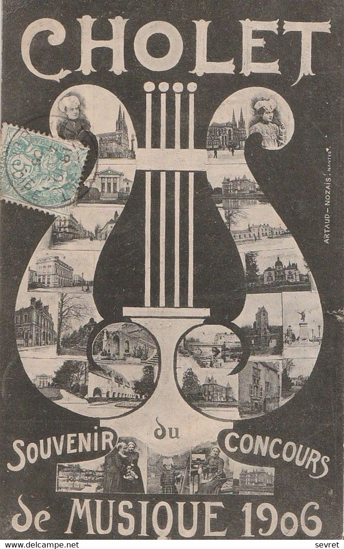 CHOLET. - SOUVENIR DU CONCOURS DE MUSIQUE 1906 - Cholet