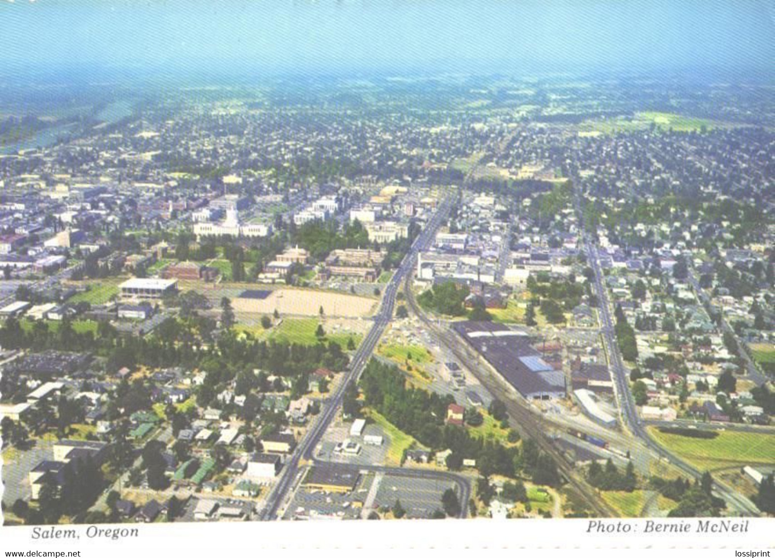 USA:Oregon, Salem Aerial View - Salem