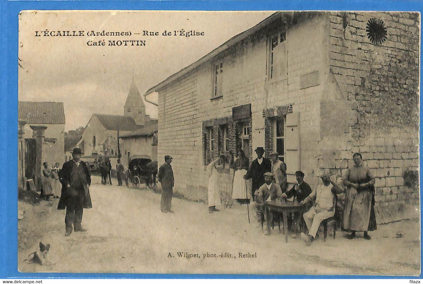 08 - Ardennes - L'Ecaille Rue De L'Eglise - Cafe Mottin (N8575) - Altri & Non Classificati