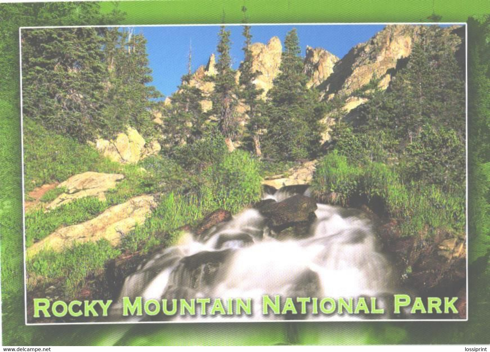 USA:Colorado, Rocky Mountain National Park, Waterfall - Rocky Mountains