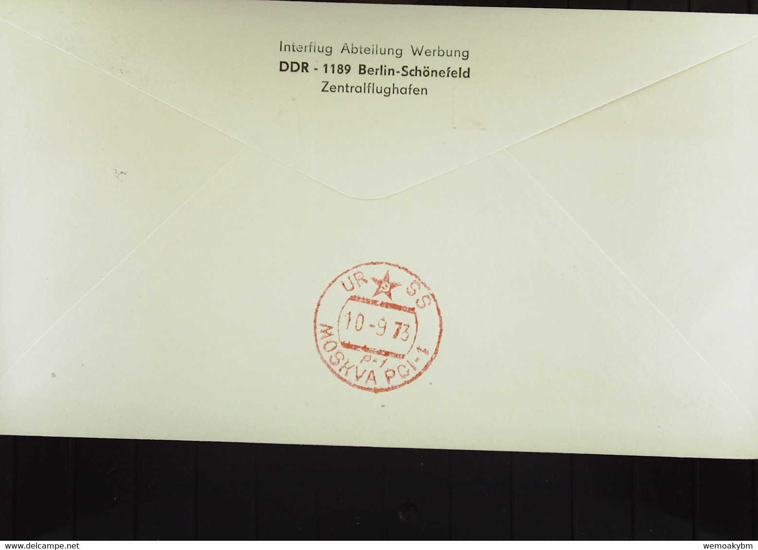 DDR: Luftpostbrief Mit SoSt Zum Leipziger Messeflug V 1.9.73 LEIPZIG-Moskau Mit Ank-Stpl. 10.9.73 Auf Rs Mit 25Pf Herder - Airmail