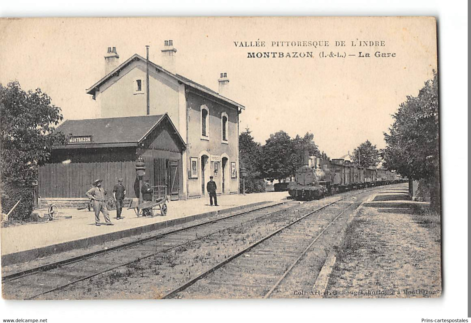 CPA 37 Montbazon La Gare Train - Montbazon