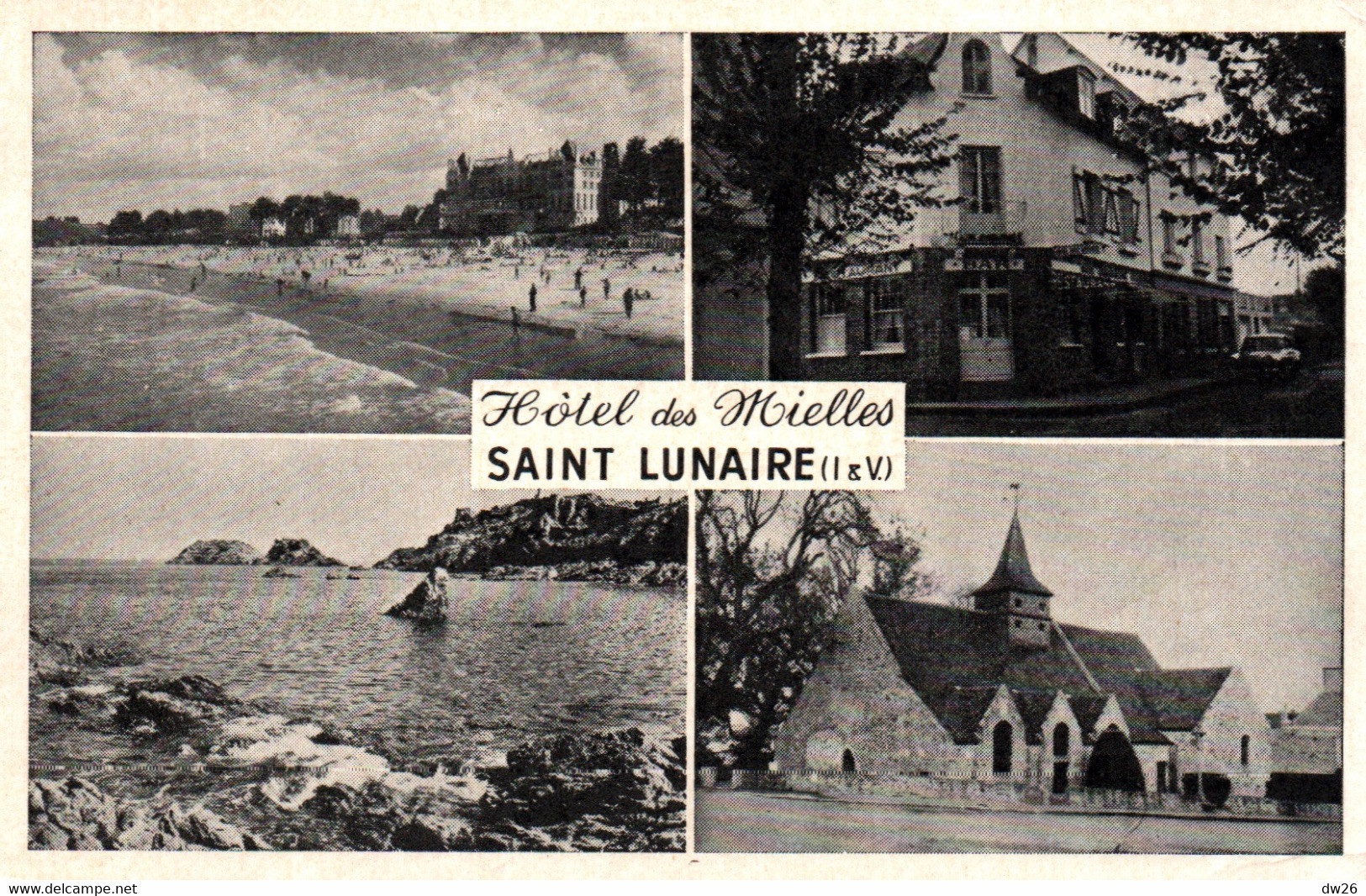 Hôtel-Pension Des Mielles à St Saint-Lunaire (Ille & Vilaine 35) Multivues - Hotels & Restaurants